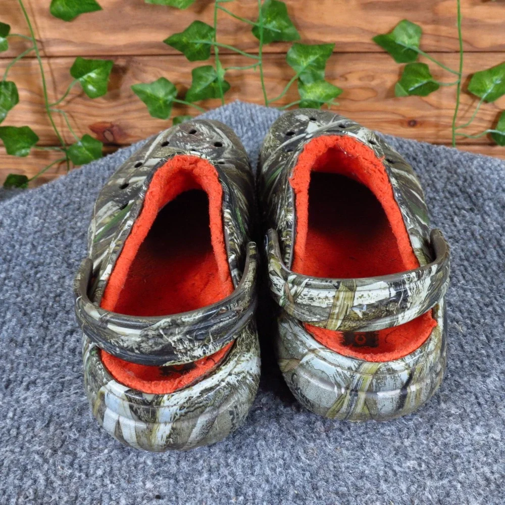 Crocs Realtree APX Toddler‎ Boys Slipper Size 11 Outdoor Camo Synthetic Clogs